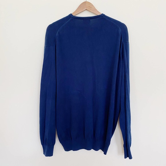 Lacoste Mens Cotton V Neck Sweater Made in France - Picture 4 of 8